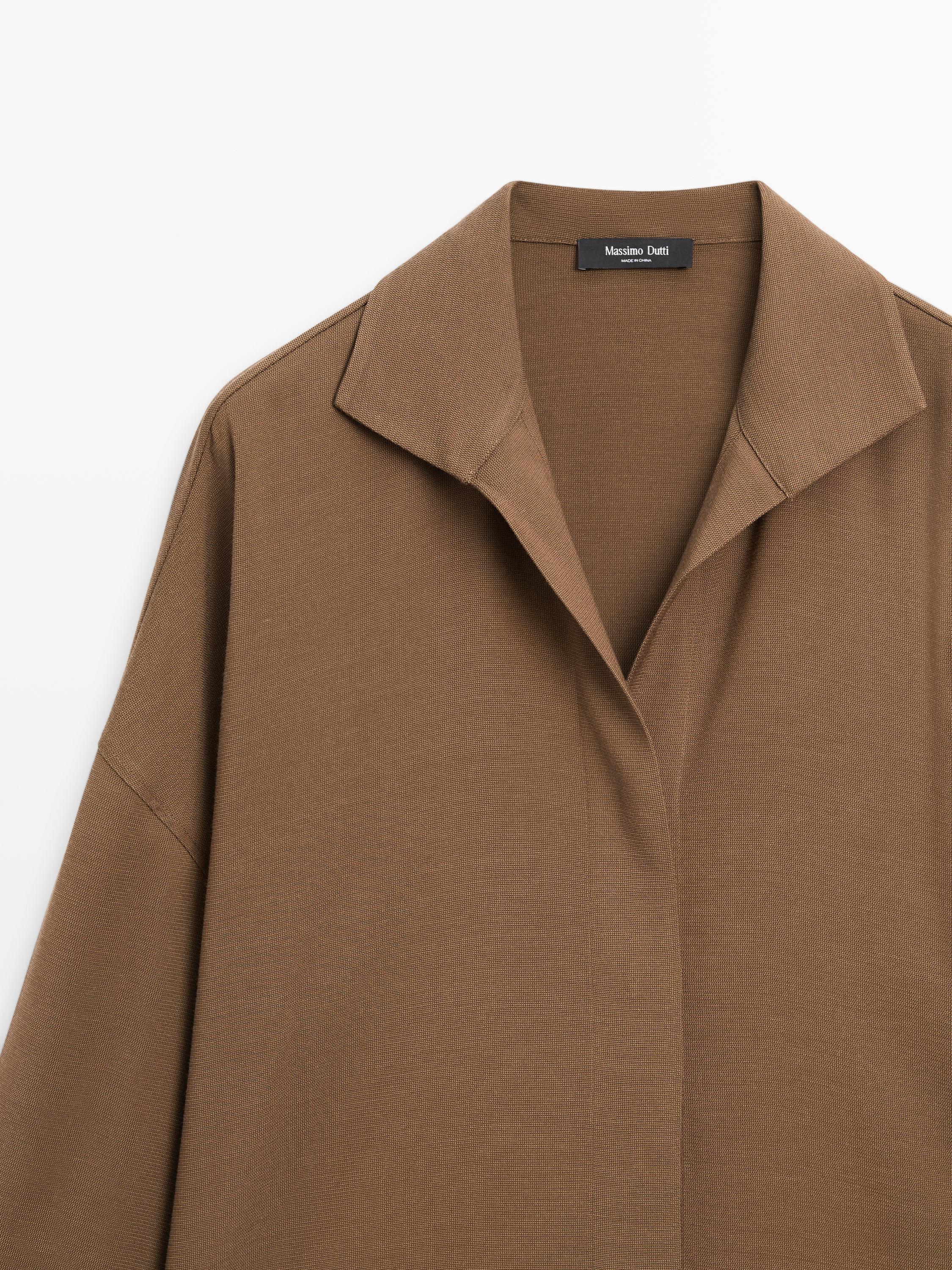 Chemisier fluide boutons cachés